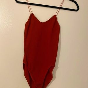 Brick red bodysuit - urban outfitters
